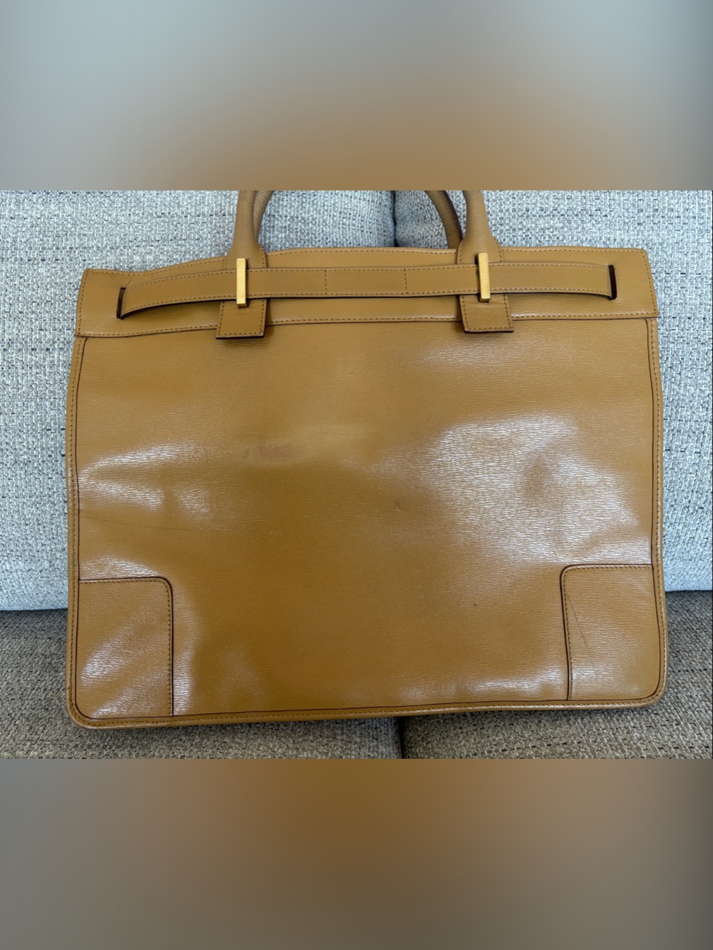 Gucci Tan Leather Top-Handle Shoulder Bag - Picture 3 of 4